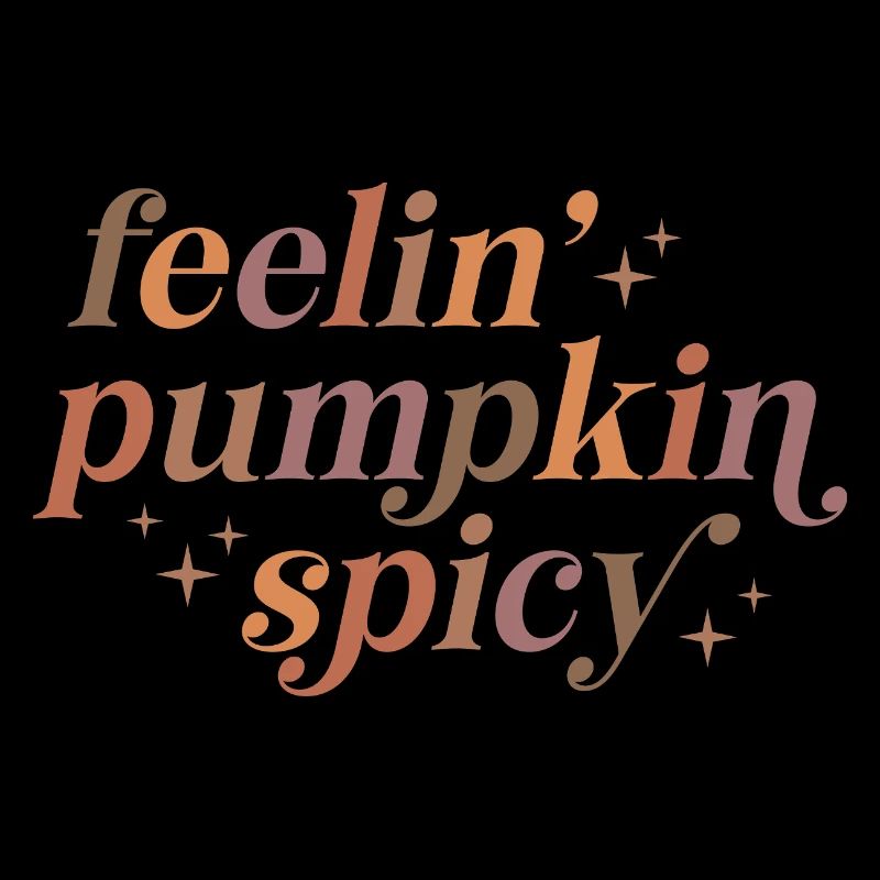 Conception de texte épicé Feelin' Pumpkin