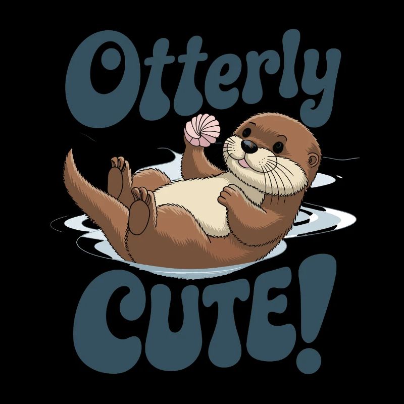 Otterly Cute Otter With Shell