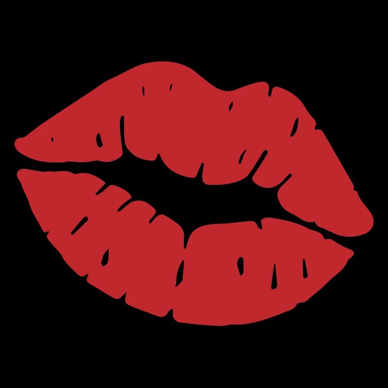 Rotes Kusslippen-Symbol
