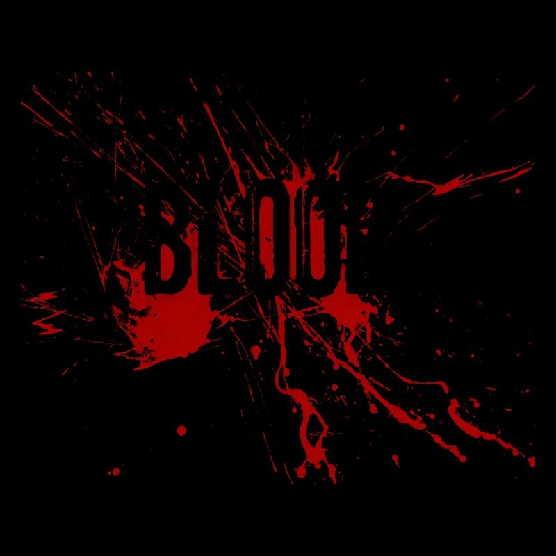 Blutiger Splatter Schriftzug
