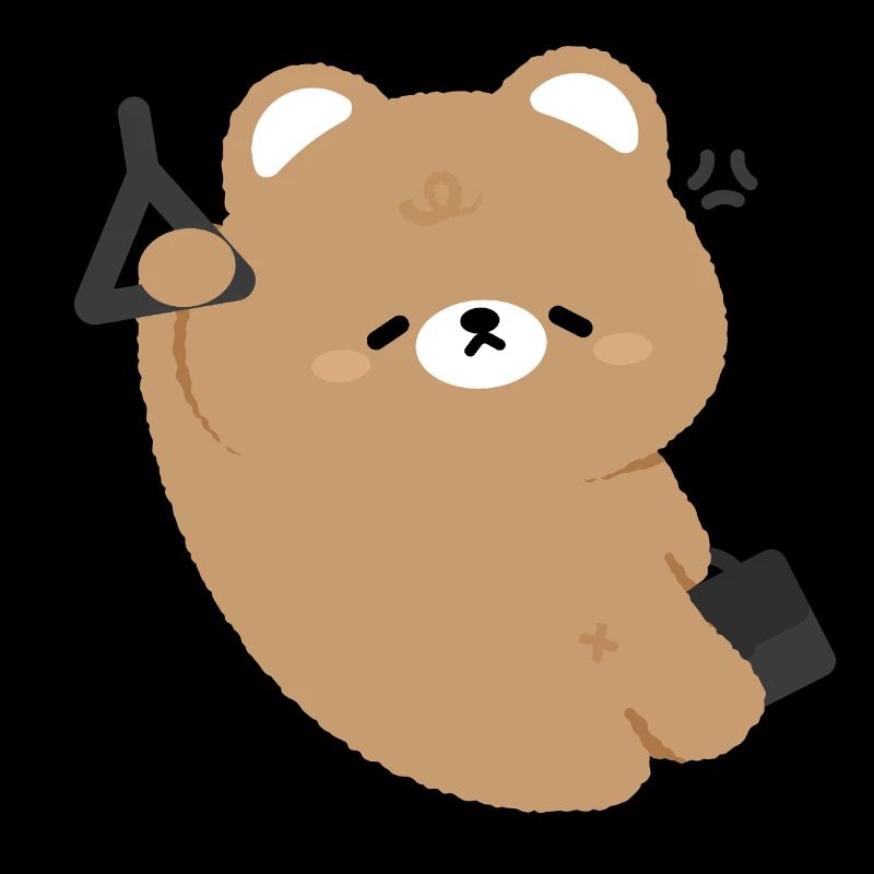 Kawaii Bär müde
