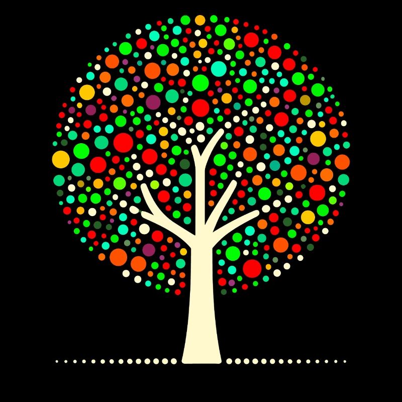 Colorful Dot Tree