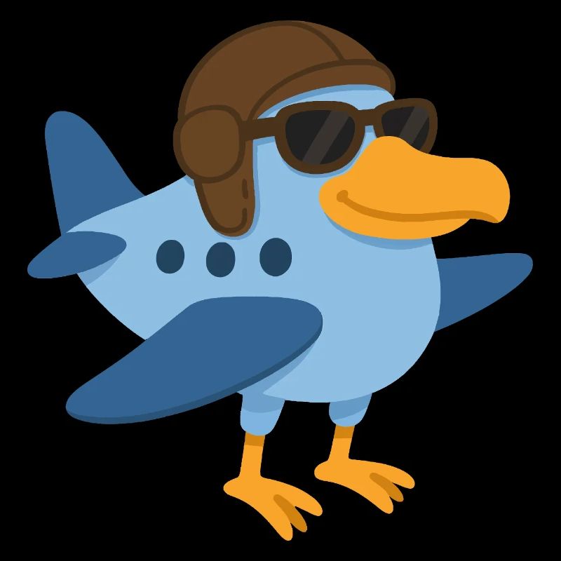 Ein Supervogelflugzeug