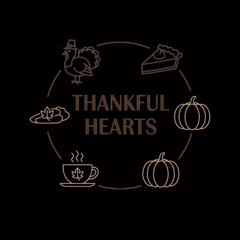 Dankbare Herzen Thanksgiving Kreis