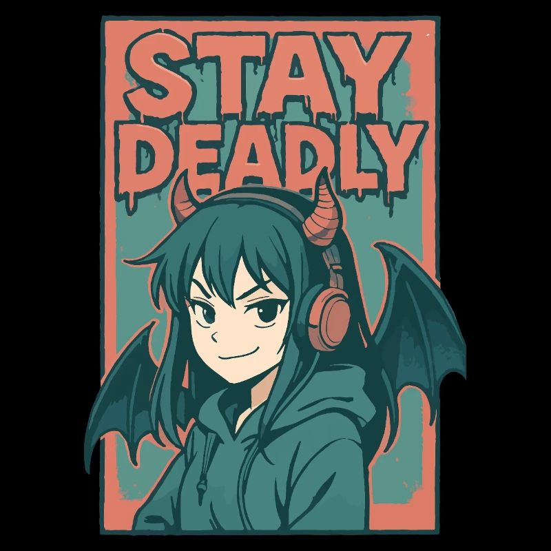 Bleib tödlich Dämonenmädchen Kunst