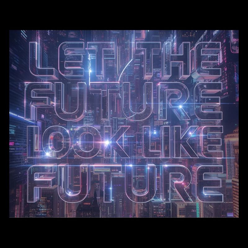 Neon Future Typography