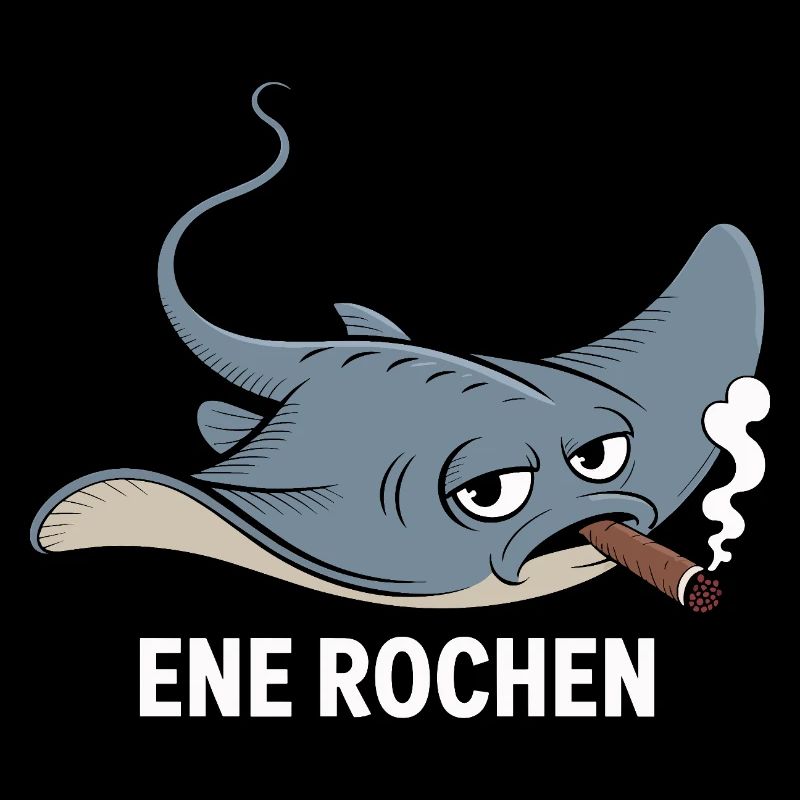 Ene Rochen Raucher Spruch Zigarette Kippe Rauchen