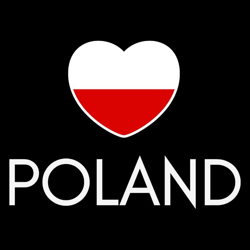Herz mit polnischer Flagge, polnischer Stolz