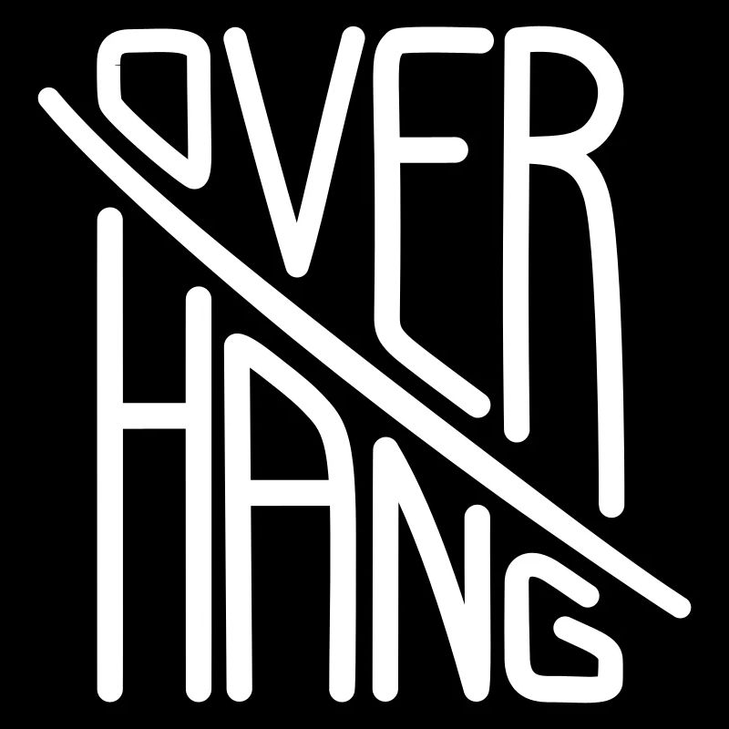 Overhang - Climbing Wall Typography