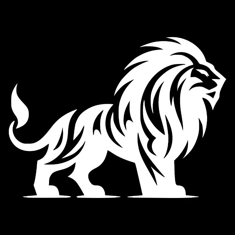 Tribal Lion with Mane