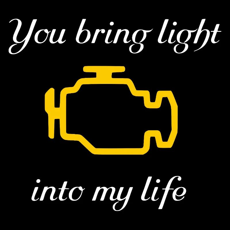 Auto Spruch lustig Motorlampe Kfz