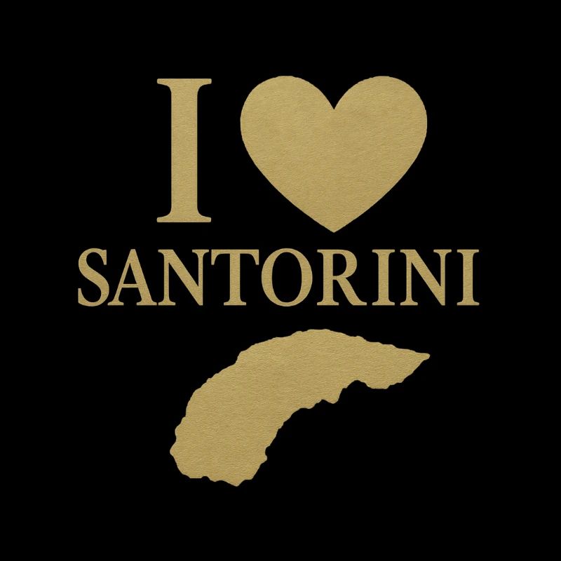 Ich liebe Santorini Gold