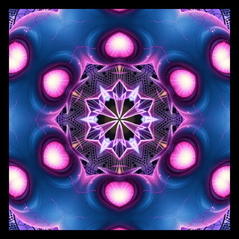Neon Mandala Kaleidoskop