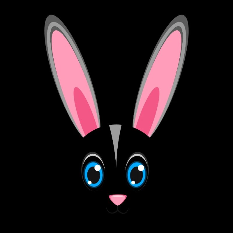Cute Rabbit Face Kawaii Bunny Easter Lazy Costume
