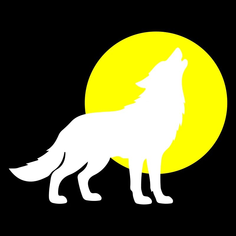 Silhouette de loup