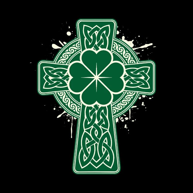 Nœud Celtique Croix du trèfle St Pats