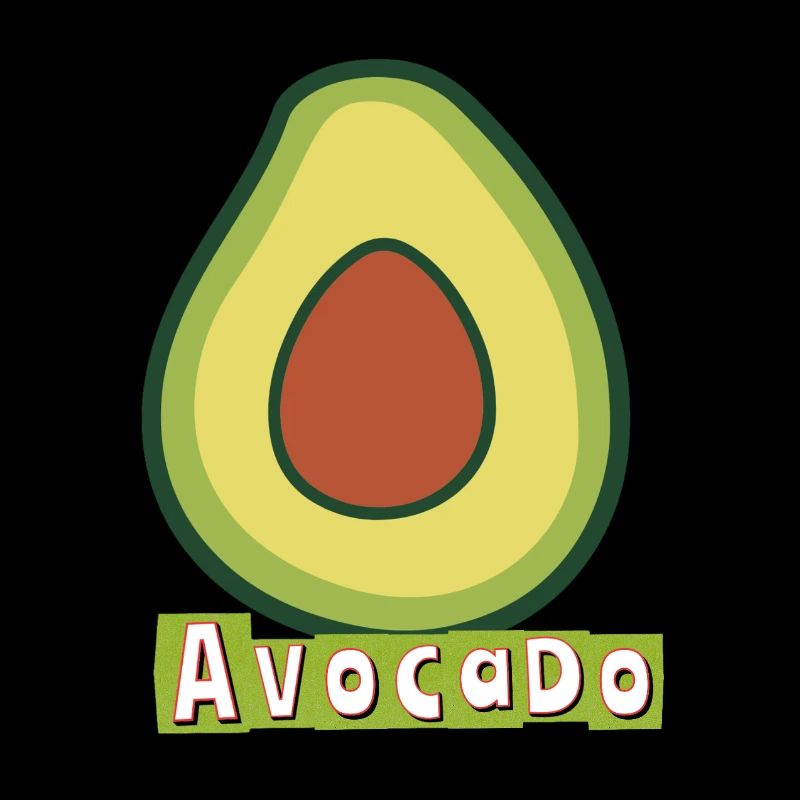 Avocado Pop-Art Illustration