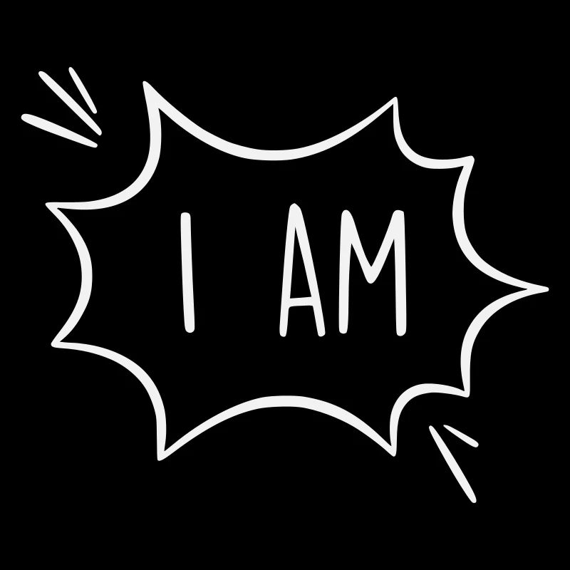 Ich bin: Kraftvolle Comic Sprechblase