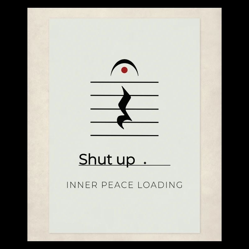 Shut up – Inner Peace Loading Design