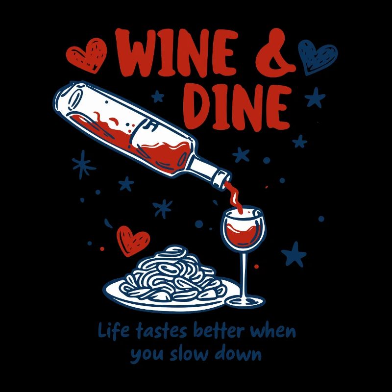 Vin et Dîner – Amour des pâtes et Déclaration de plaisir