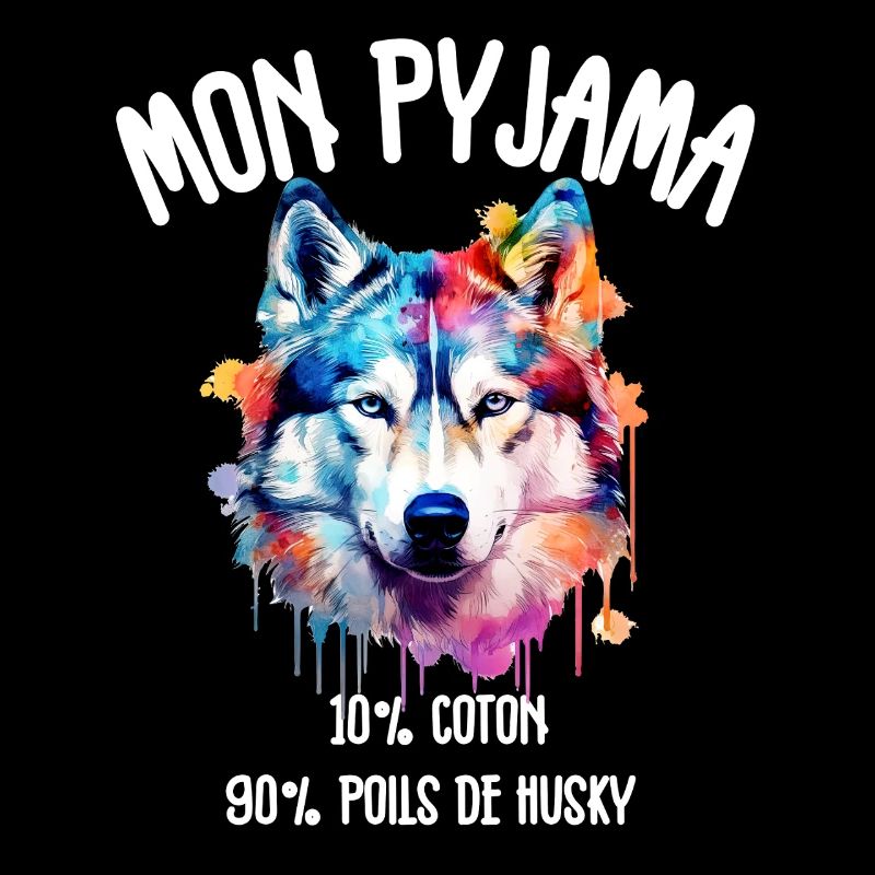 Pyjama Drôle Chien Husky