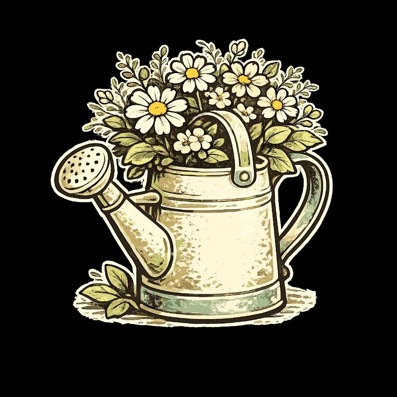 Arrosoir de fleurs vintage