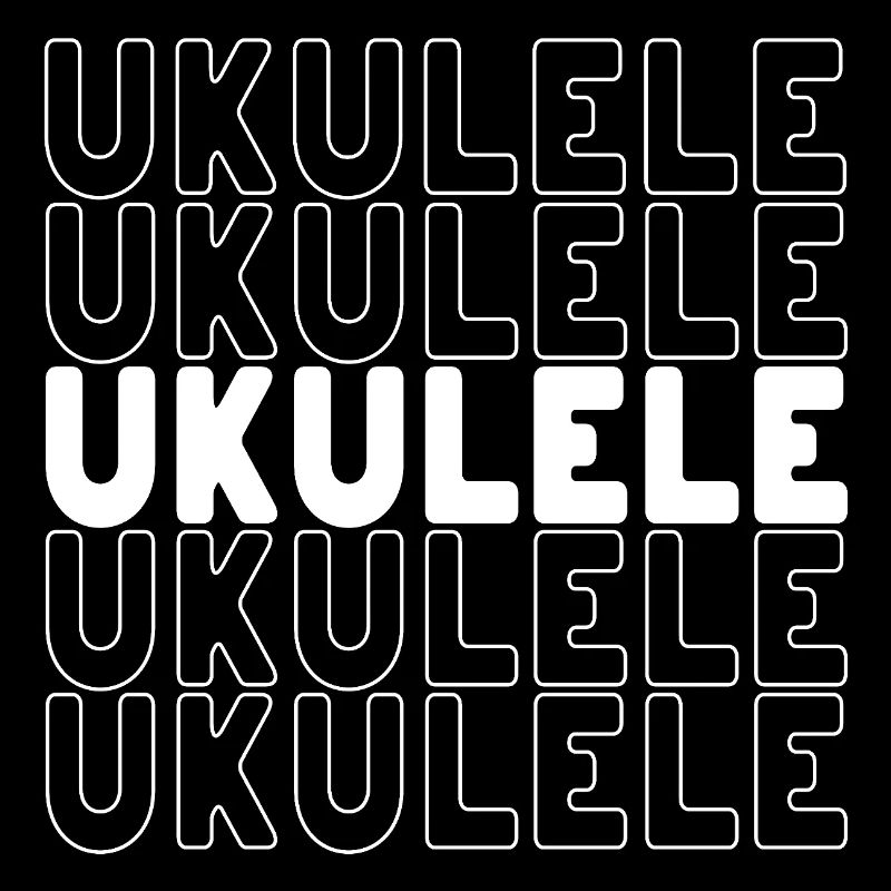 Ukulele typography