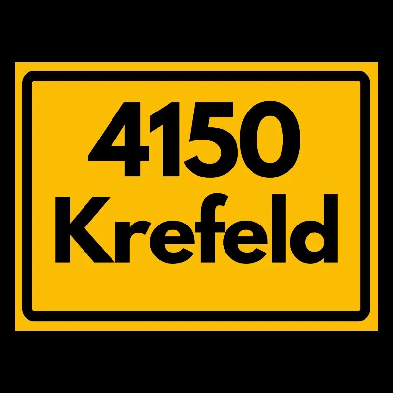 ALTE POSTLEITZAHL PLZ RETRO  4150 KREFELD
