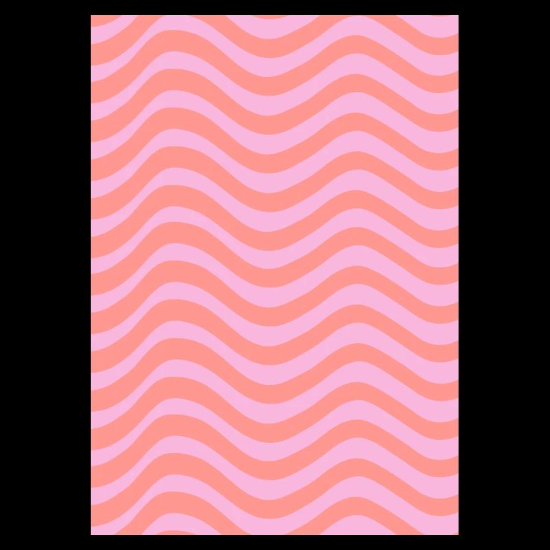 Stripe Wave Pattern - Pink Customizable