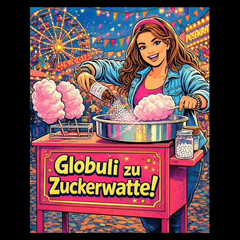 Globuli zu Zuckerwatte