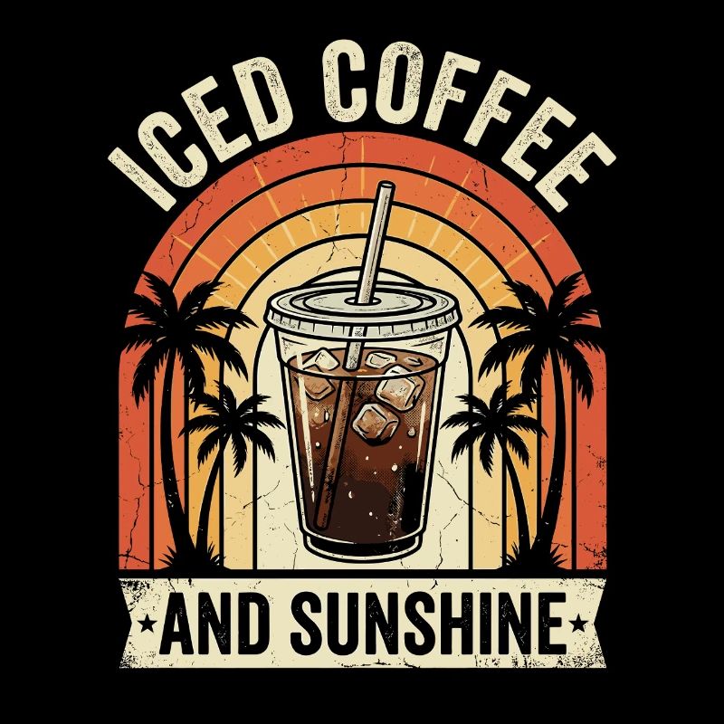 Eiskaffee und Sonnenschein