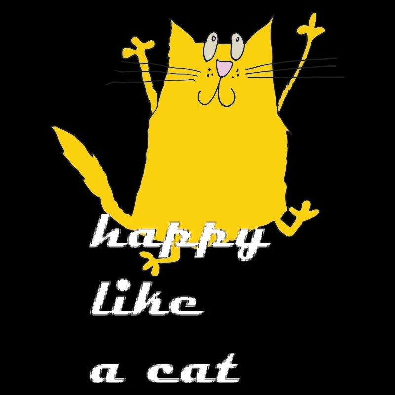 Dessin animé Chat Joyeux