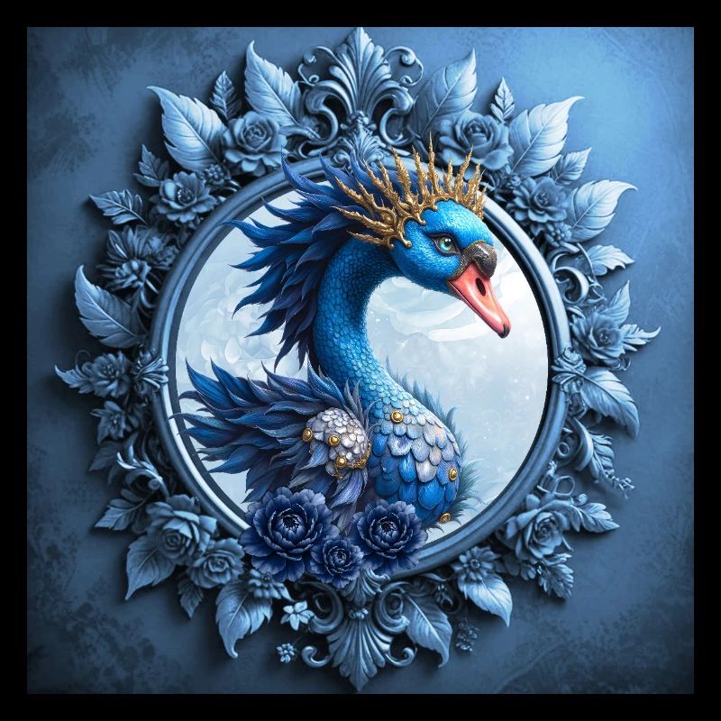 Blauer Phoenix-Wappen im Bild