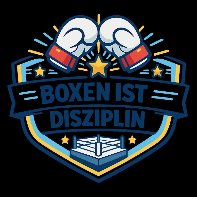 Kraftvoller Boxkampf Crest