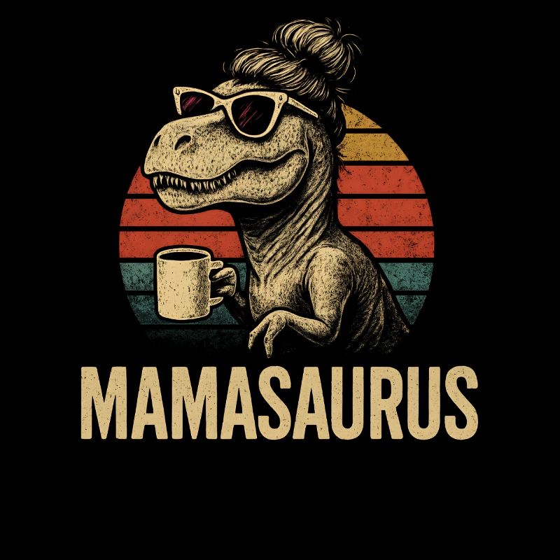 Mamasaurus Mama Mutter Geschenkidee Humor Lustig