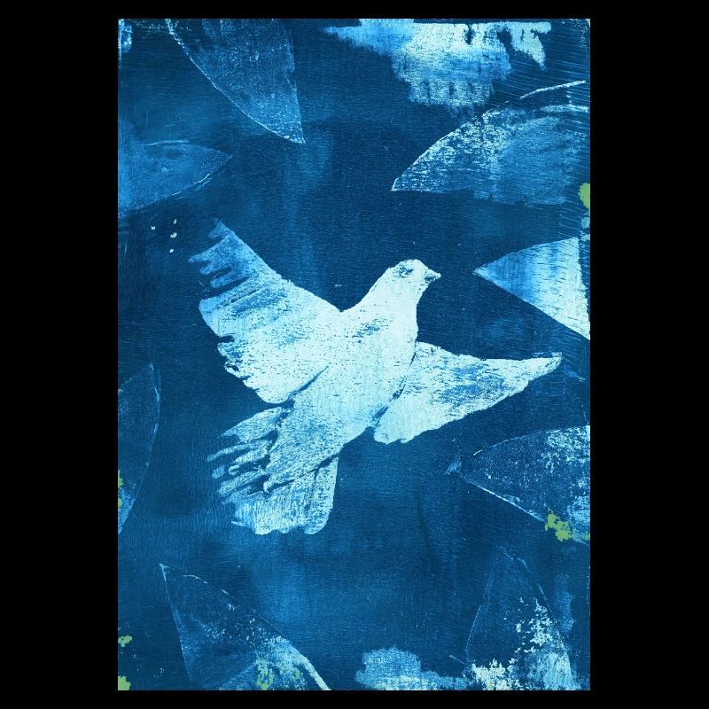 Blau Taube Friedensvisual