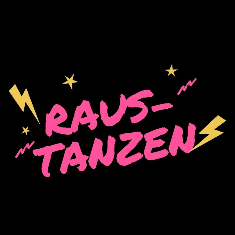 Raus Tanzen Neon Graffiti