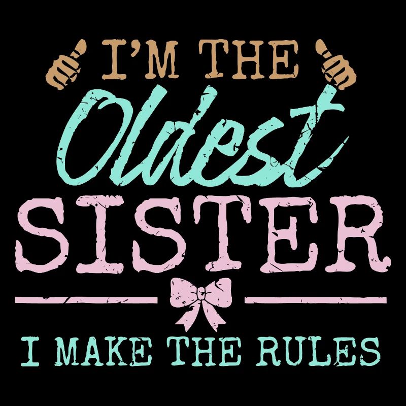 Älteste Schwester regelt Grafik-Tee