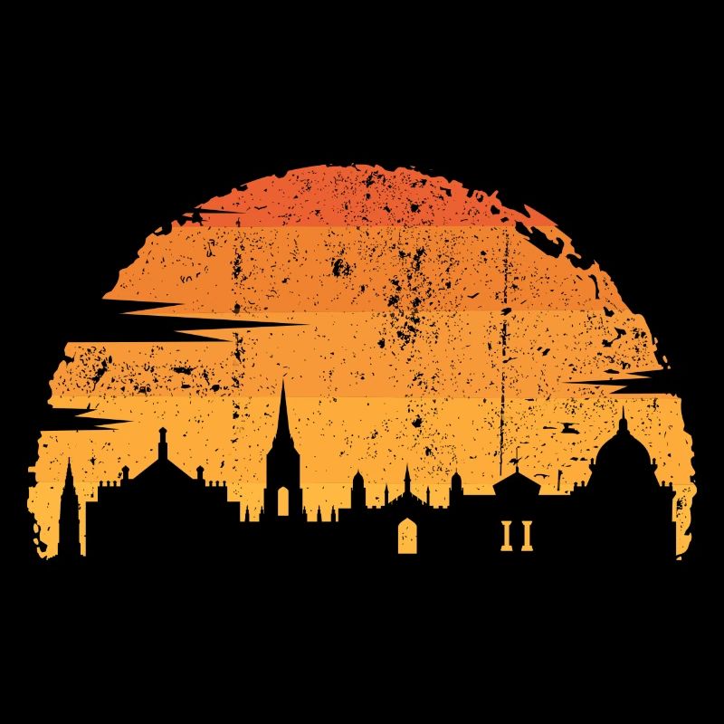Sunset Skyline Silhouette
