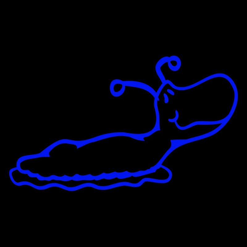 Slug snail without shell smiles