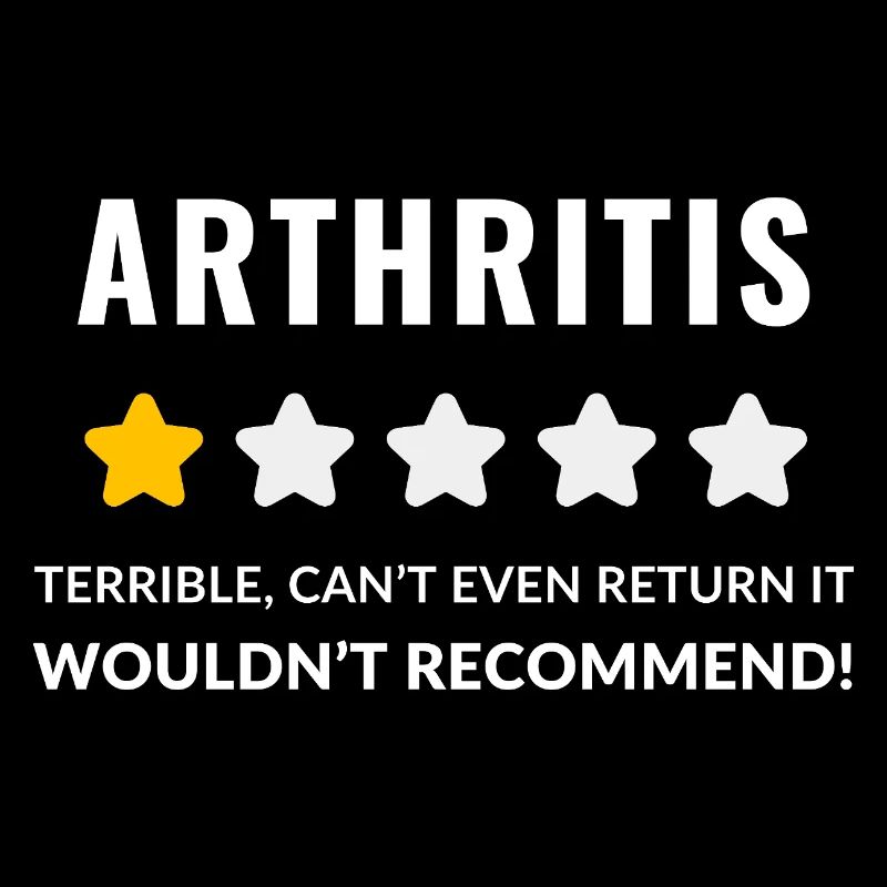 Conception typographique audacieuse pour la sensibilisation à l'arthrite