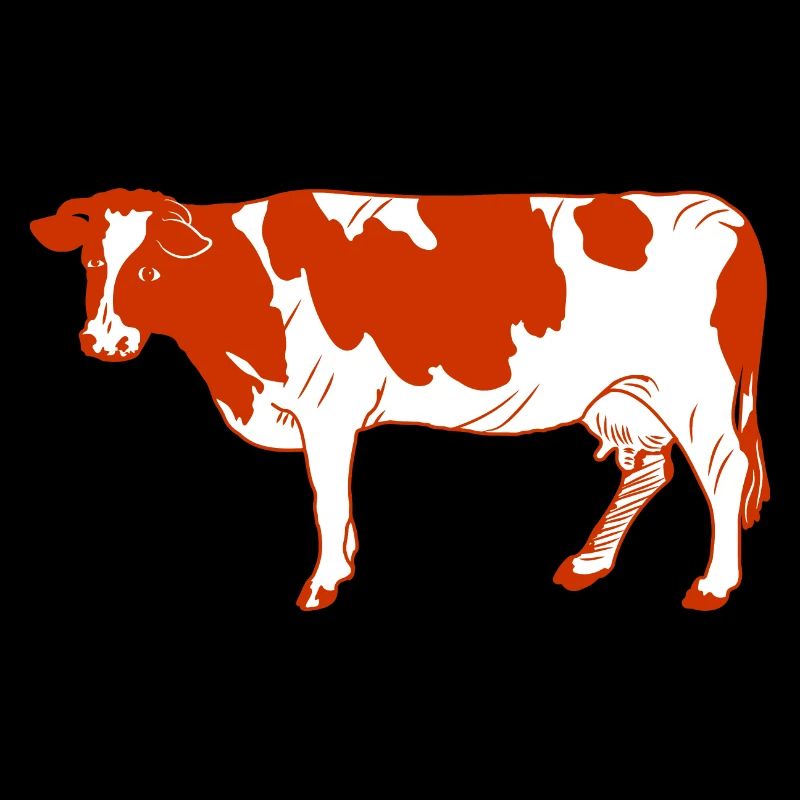 La fourrure rouge vache regarde sur le côté