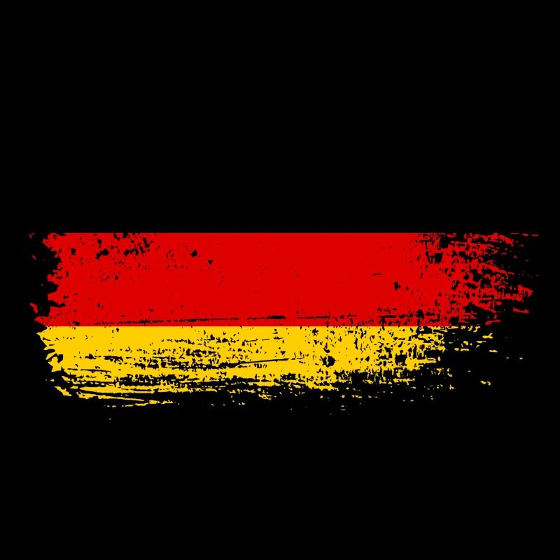 Pinselstrich Deutsche Flagge