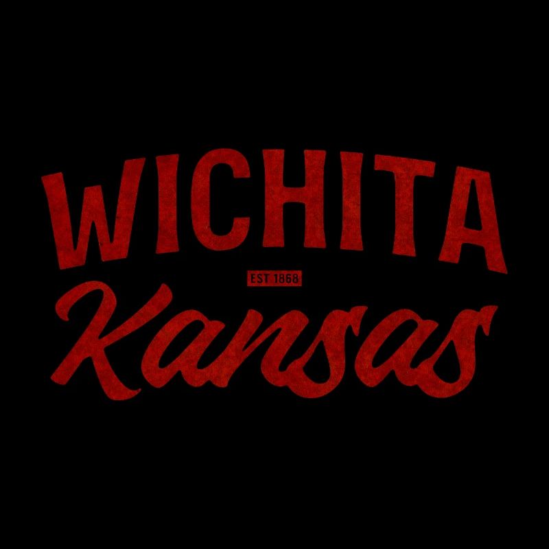 Wichita Kansas Rétro Script