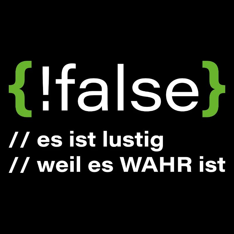 false - Lustiger Programmierer Spruch