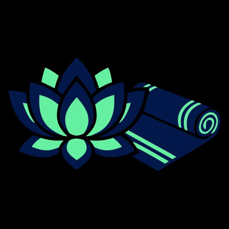 Lotusblüte Yogamatte Icon