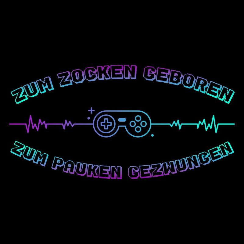 Zocken Geboren Neon Controller