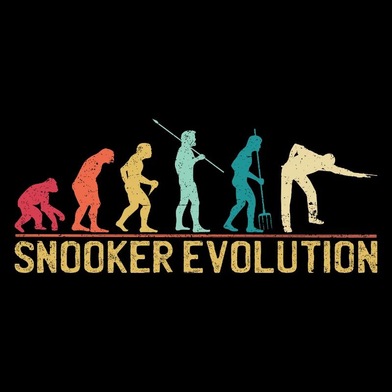 Silhouette de l'évolution du snooker