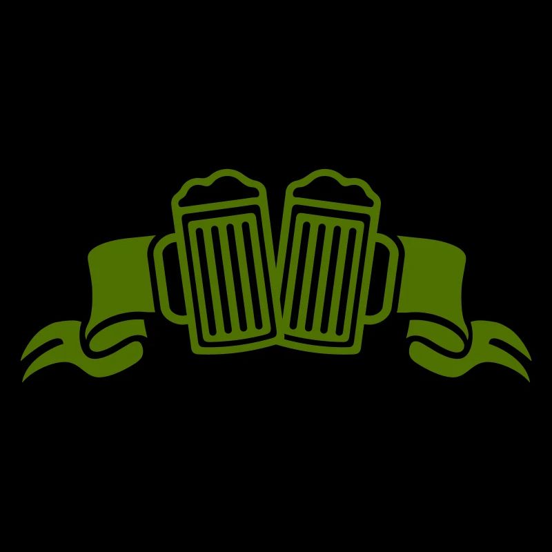 Zwei Biergläser Stoß