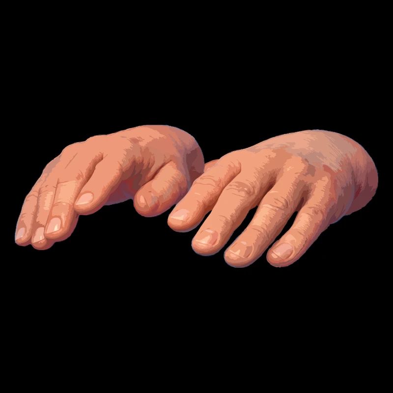 Hands in soft earth tones